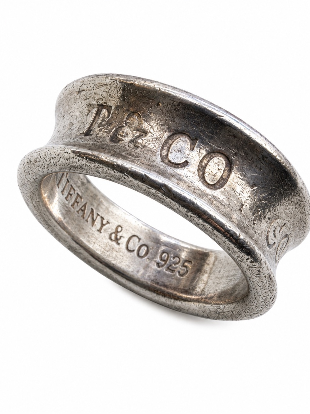 Tiffany & Co. 1837 Sterling Silver 925 Band Ring - Silver 1990’s sz7